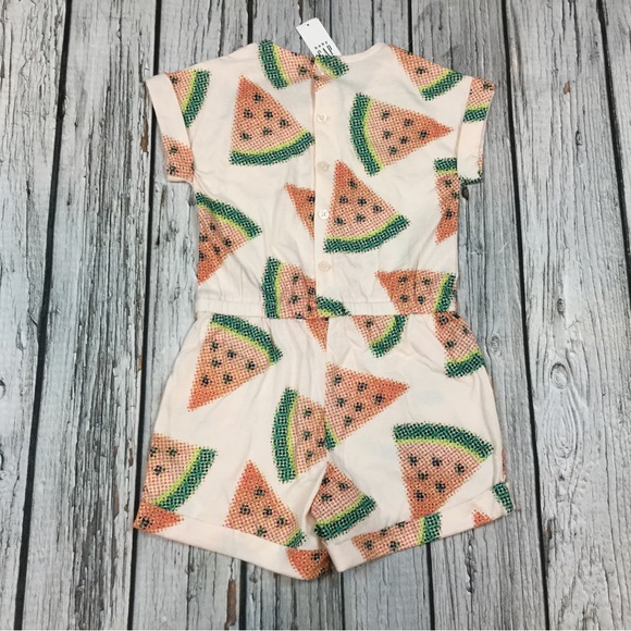 Gap Girls 2T or 4T Watermelon Shorts Romper. NWT - Picture 3 of 4